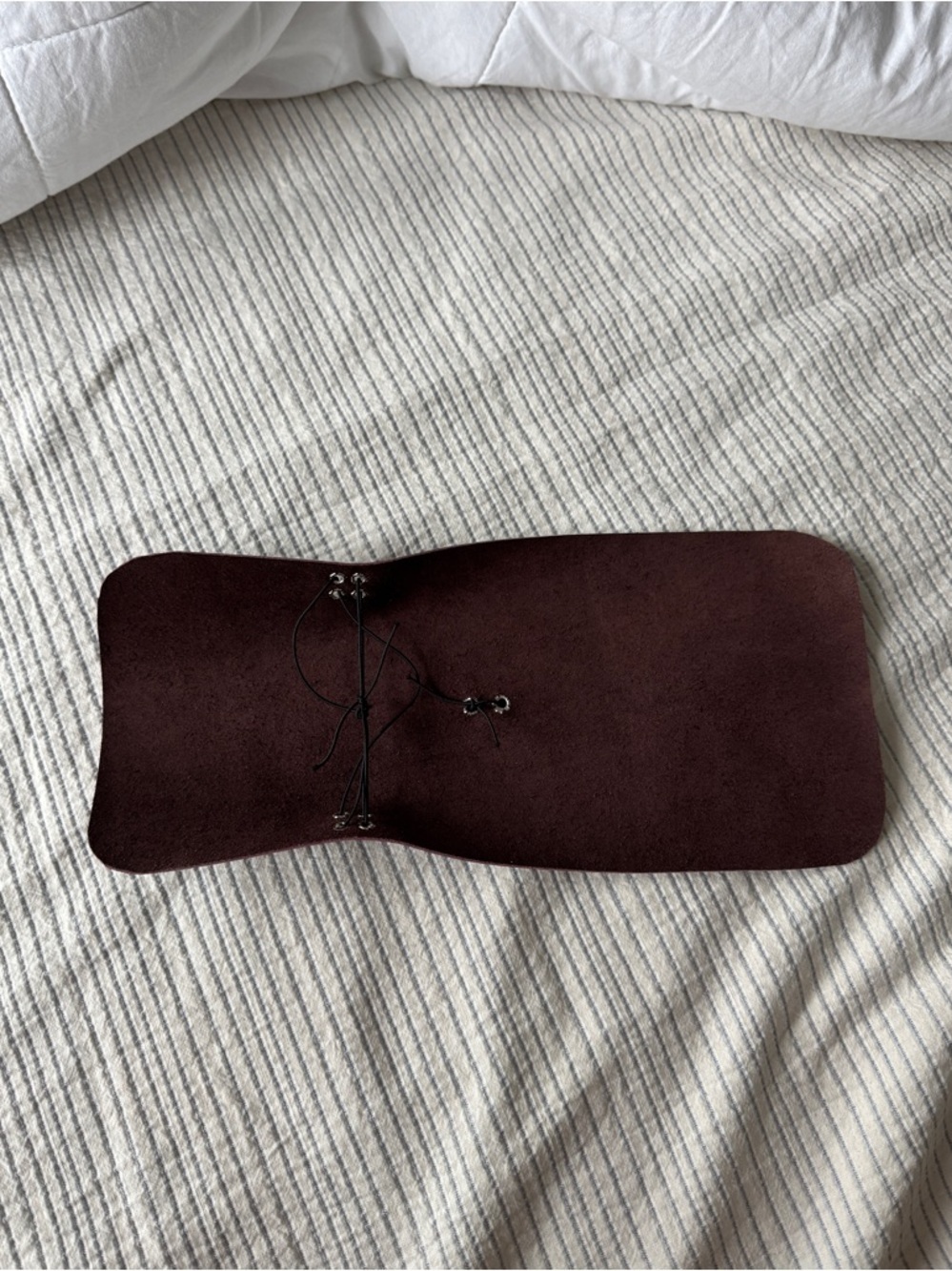 Brown Leather Journal Cover with Charms A6 - Picture 5 of 5